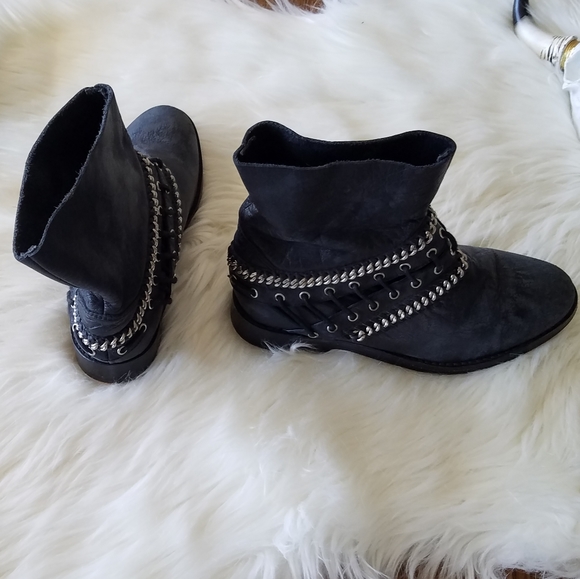 Free People Distressed Chain Boot - Picture 5 of 7